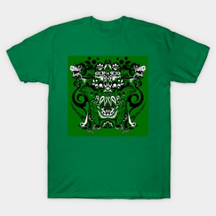 monster hunters in ecopop pattern kaiju T-Shirt